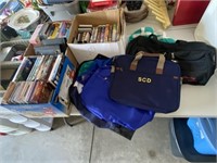 CD's, DVD's, VHS Movies, Storage Totes, Bags
