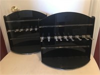 Pair of Double Sided Swivel Jewelry Display