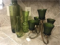 Lot of Misc. Green Glass