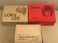 Lot of 3 Vintage Wigs in Original Boxes
