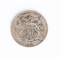 Coin Genuine 1876 United States Shield Nickel
