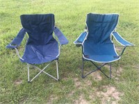 Pair of Folding Outdoor Chairs