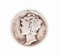 Coin 1921-P United States Mercury Silver Dime