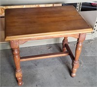 Vintage Small Wood Stool Or Table