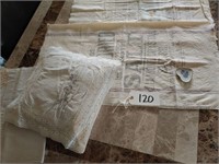 Antique Linens, flour sacks, embroidery