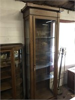 Antique Mission Oak Curio Cabinet