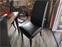 Leather Dining Chairs, 6