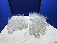 28 pcs of Crystal Stem Ware and Glasses