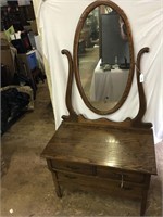 Vintage Oak Low Boy Dresser