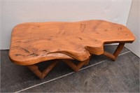 Giovanni Fugazzotto Signed Log Coffee Table