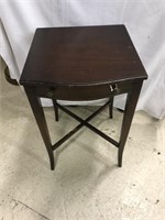 Vintage Small Mahogany 1 Drawer Table by Imperial