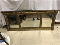 Triple Gold Leaf hearth mirror
