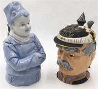 Lot of 2 German Character Steins.