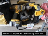 LOT, DEWALT 18V CORDLESS DRILL W/BATTERY &