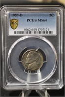 1957-D Jefferson Nickel MS64 PCGS