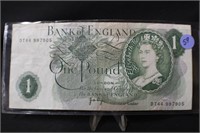 Bank Of England One Pound Note