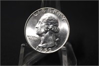 1952-D Uncirculated Washington Silver Quarter