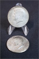 Lot of 2 Kennedy Silver Half Dollars