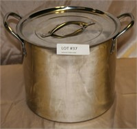 STAINLESS STEEL LIDDED STOCK POT