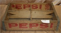 VTG. GRAND ISLAND NEBR. PEPSI WOOD CRATE