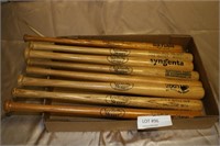 FLATBOX OF SOUVENIER BASEBALL BATS