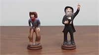 Minister and Gunslinger figurines 6.5 inches and