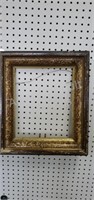 Antique ornate wood picture frame, 14.5 x 16.25