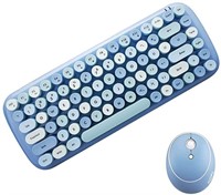 KBD Mini Wireless Keyboard Multicolor Blue