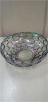 Vintage Carnival Glass thumbprint style glass