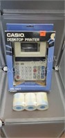 Casio HR - 180 printing calculator with three
