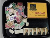 VINTAGE STAMPS AND BOX