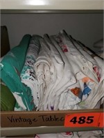 FLAT OF VTG. TABLECLOTHES