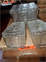 LOT CLEAR REFRIGERATOR DISHES