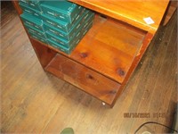 2 Shelf  Wooden Cabinet -contents not included