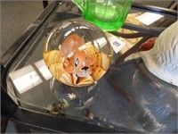 CUTE DOG HEAVY GLASS PAPERWEIGHT