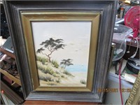 Oil on Canvas Beach Scene
