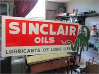 Porcelain Sinclair Dino Sign-46W x 16T can be