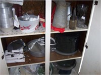 CONTENTS OF CABINET INCLUDING OIL CAN & MORE