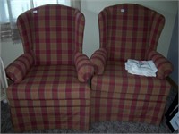2 WING BACK CHAIRS