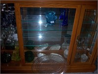 CONTENTS OF CABINET GLASSWARE AND MORE