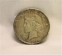 1928 Circulated Peace Silver Dollar