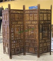 6 foot four-panel room divider - intricately