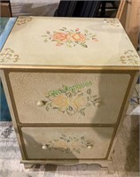 Two drawer side table or fancy French-style file