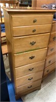 6 drawer lingerie tall chest or bachelors chest