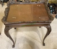 Chippendale-style side tea table with