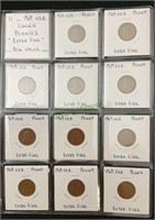 Coins - lot of 11 1909 VDB Lincoln pennies, extra