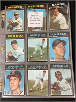 Sports cards - lot of 54 1971 Topps baseball high