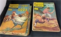 Comics - a lot of 17 old classic illustrated