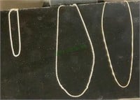 Jewelry - sterling 8 inch bracelet, 16 inch box