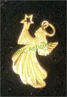 Jewelry - marked 14k gold charm - angel with